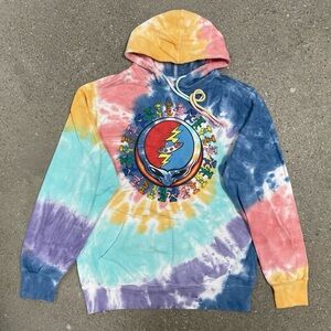 Grateful Dead Tie-Dye Dancing Alien Bears Hoodie Size 2XL